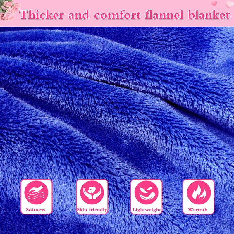 KPBLIS Wearable Blanket Hoodie Gifts for Women Men, Cozy Hoodie Blankets Sweatshirt Christmas Birthday Gifts for Women Mom Wife, Warm Fleece Hooded Blanket with Sleeves for Adults, Blue - Image 4